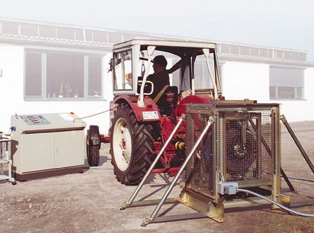Banc d'essai MPL 500 avec tracteur